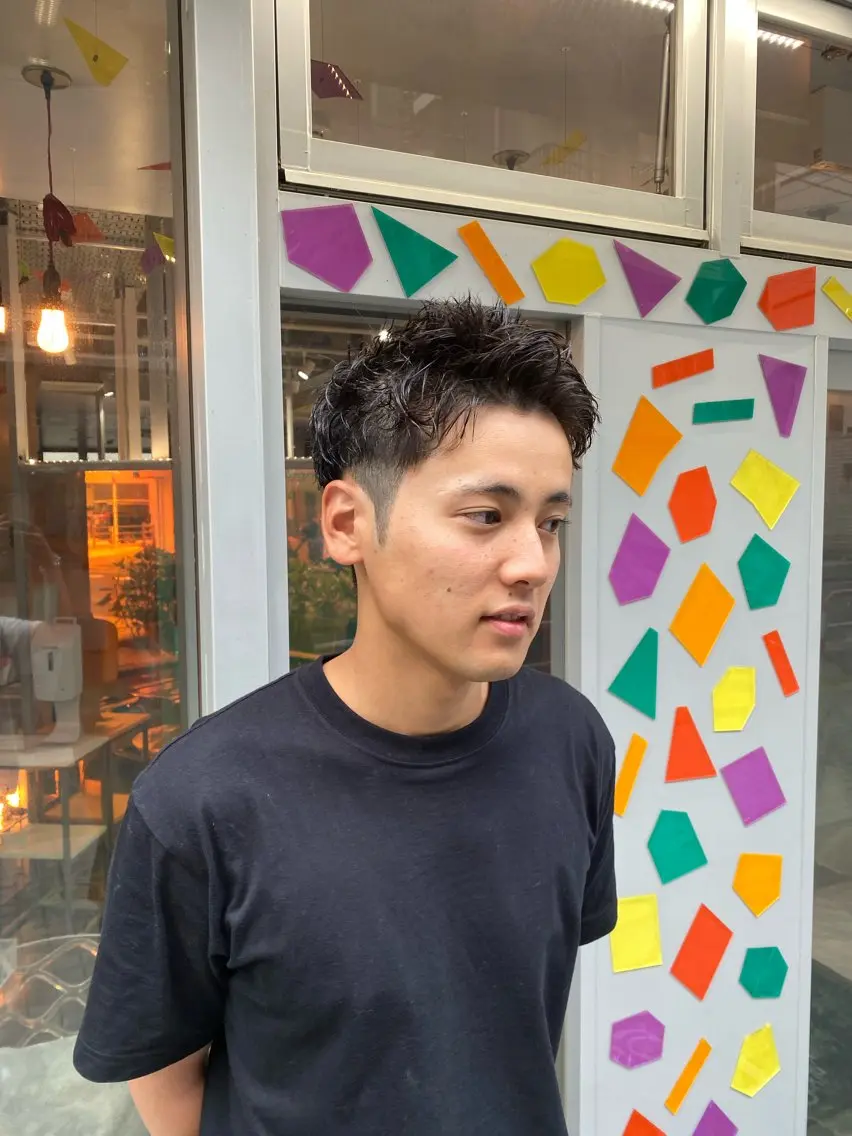 ショート パーマ メンズ メンズパーマ スパイキーショート 刈り上げ ショートヘア カット パーマ Riganuts王子 Hayato✂︎のヘアスタイル