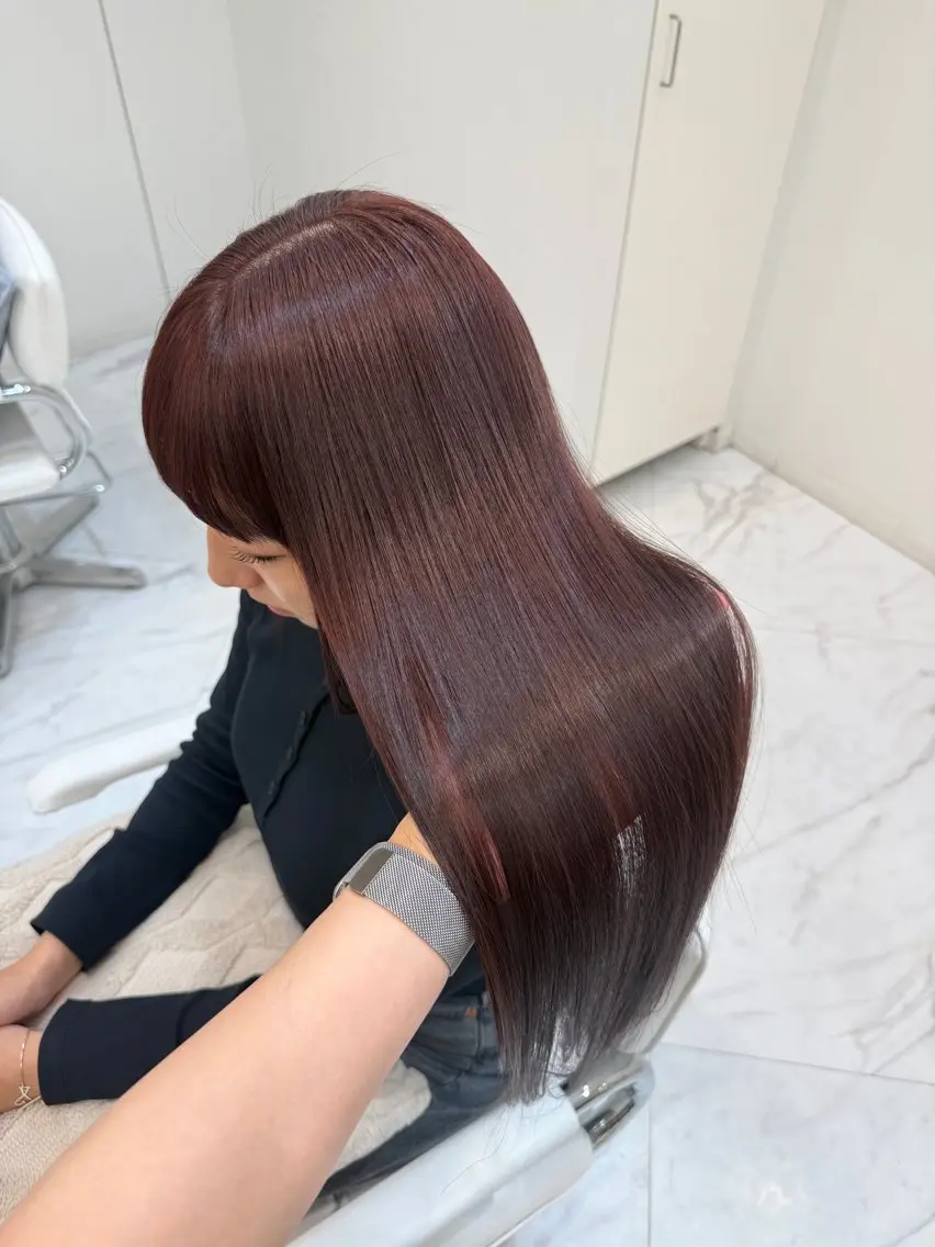 ロング ヘアカラー トリートメント 髪質改善×艶カラー / sayaka🤍のヘアスタイル