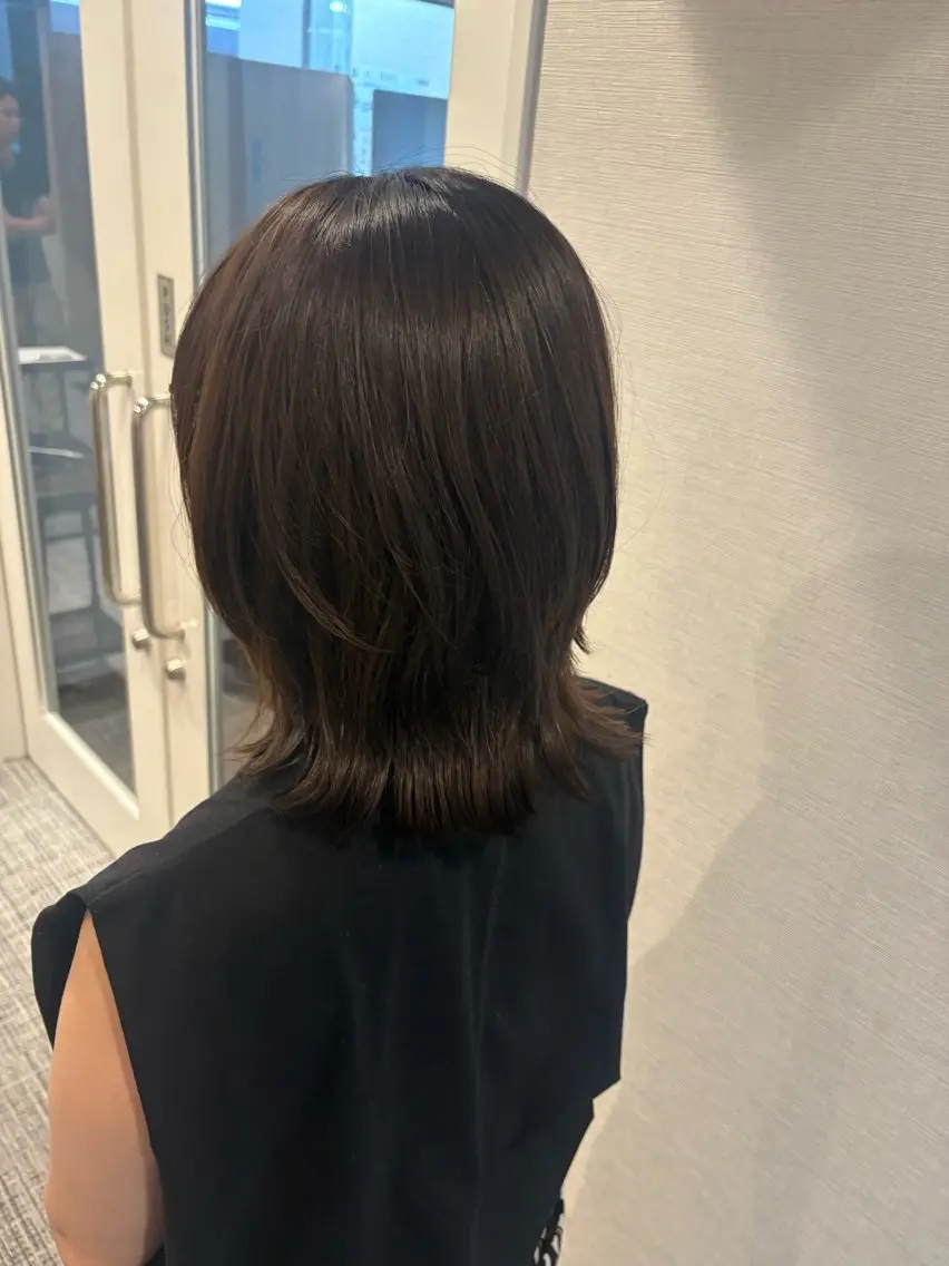 カラー ベージュカラー ミント ミントベージュ カット 大谷 のあのヘアスタイル