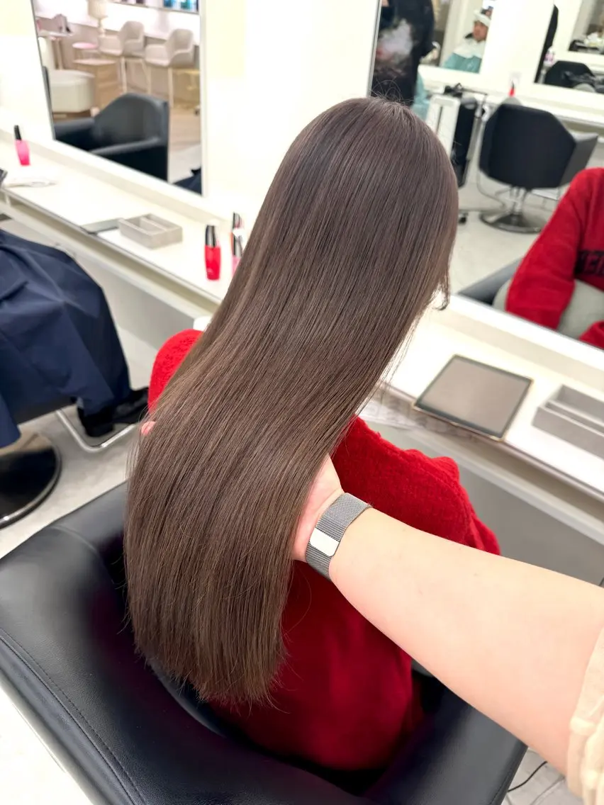 ロング カラー カット ヘアカラー NANO/ ブリーチ×レイヤーのヘアスタイル