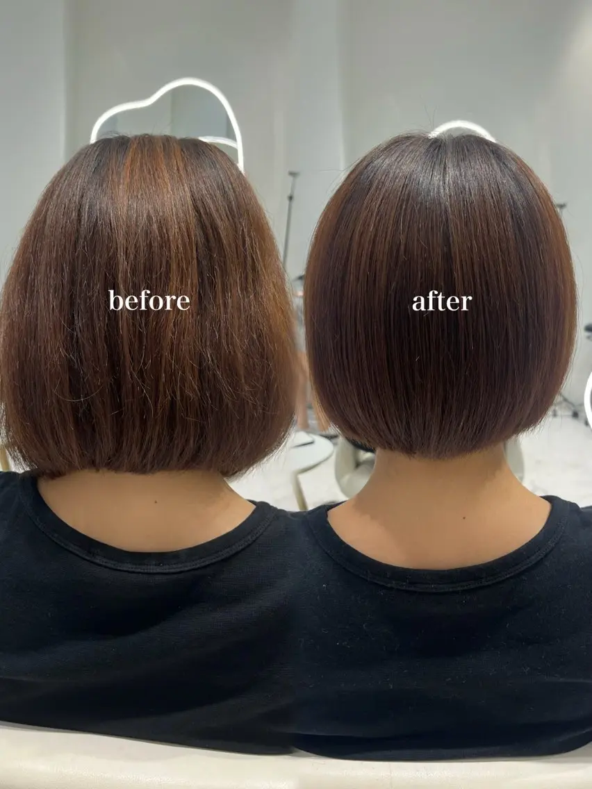 ショート 𝑹𝒊𝒉𝒐🎀 名駅/大人韓国ヘアのヘアスタイル