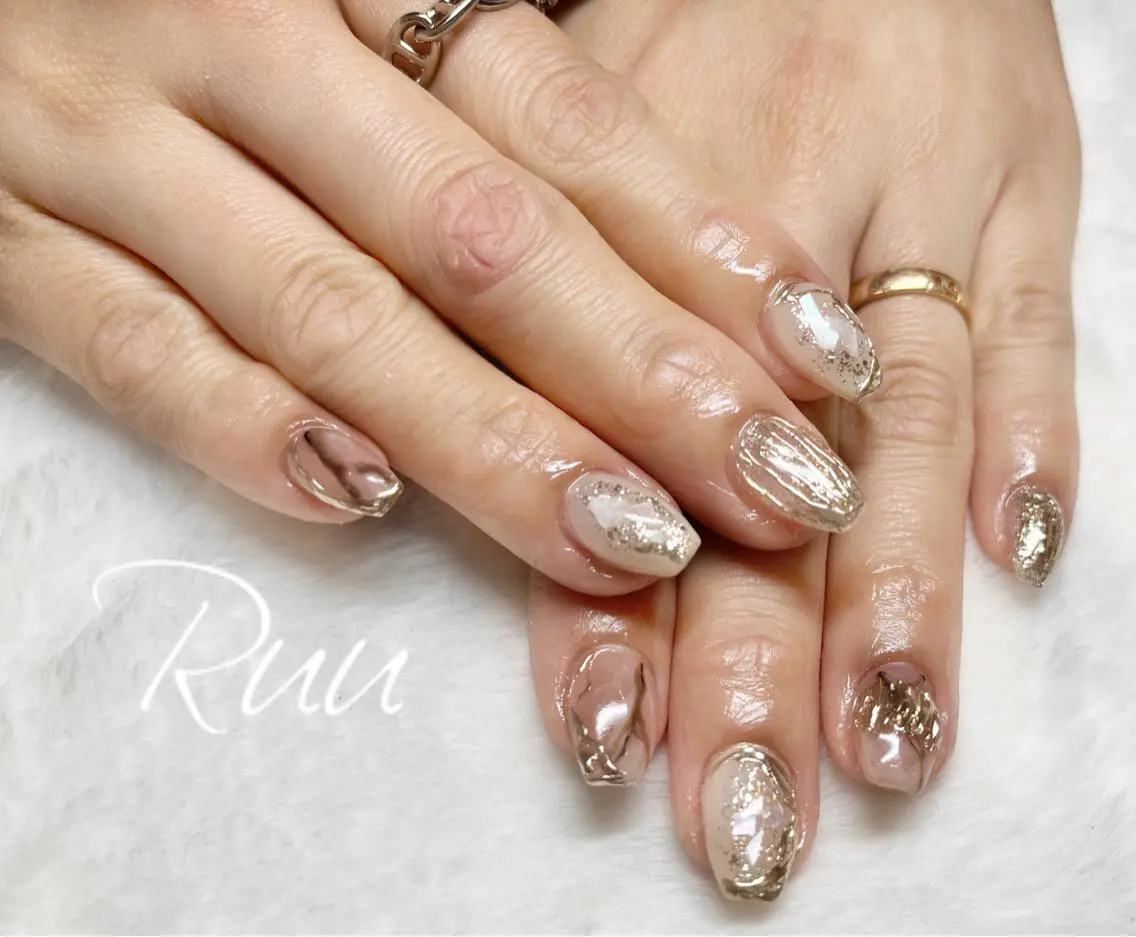 ネイル アートネイル フットネイル フレンチネイル キラキラネイル 韓国ネイル Nail salon Ruuのネイルデザイン