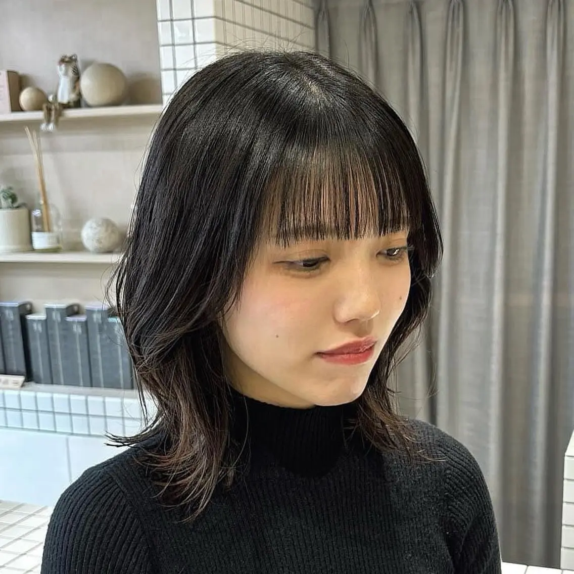 ミディアム レイヤーカット KAEのヘアスタイル