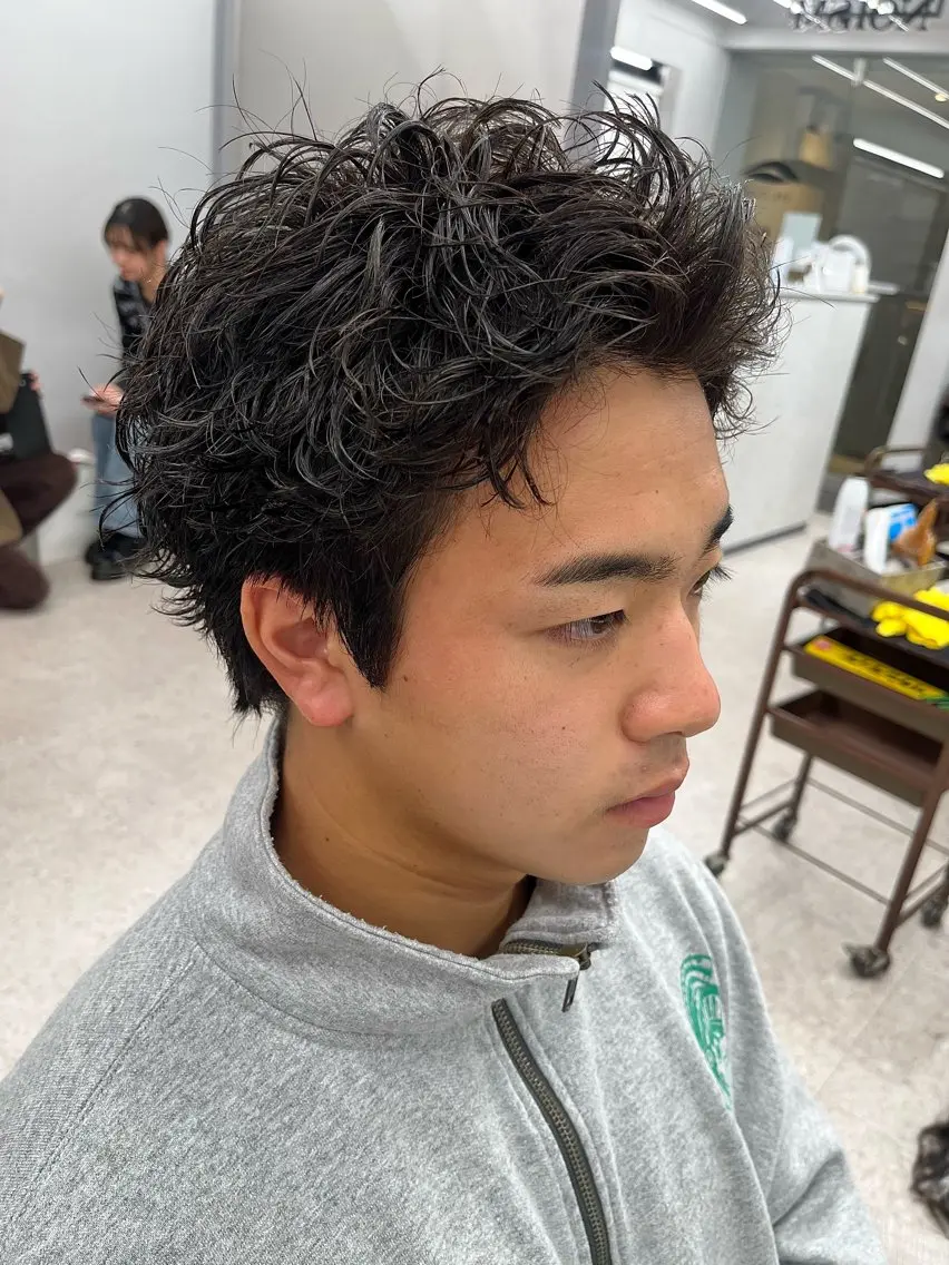 パーマ メンズ カット パーマ 🍐シャドウパーマ メンズ特化/守岡🍐のヘアスタイル