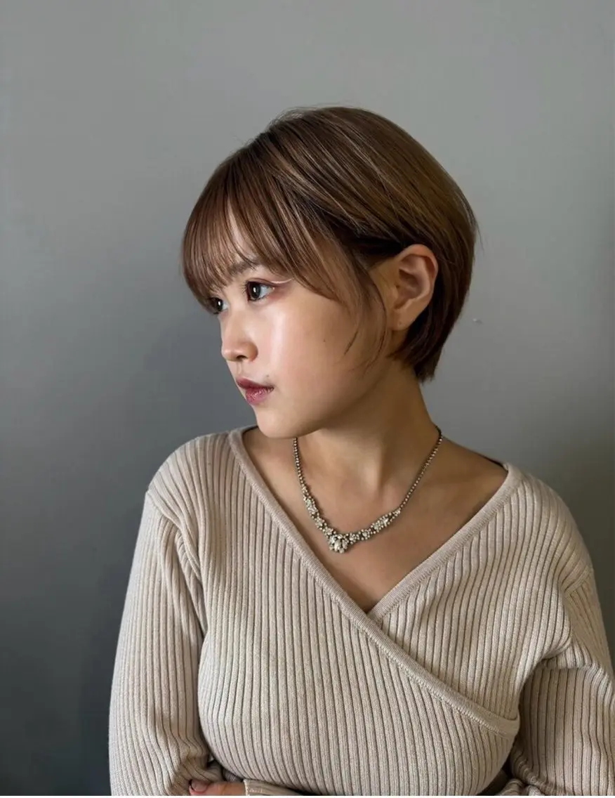 ショート かさま はるかのヘアスタイル