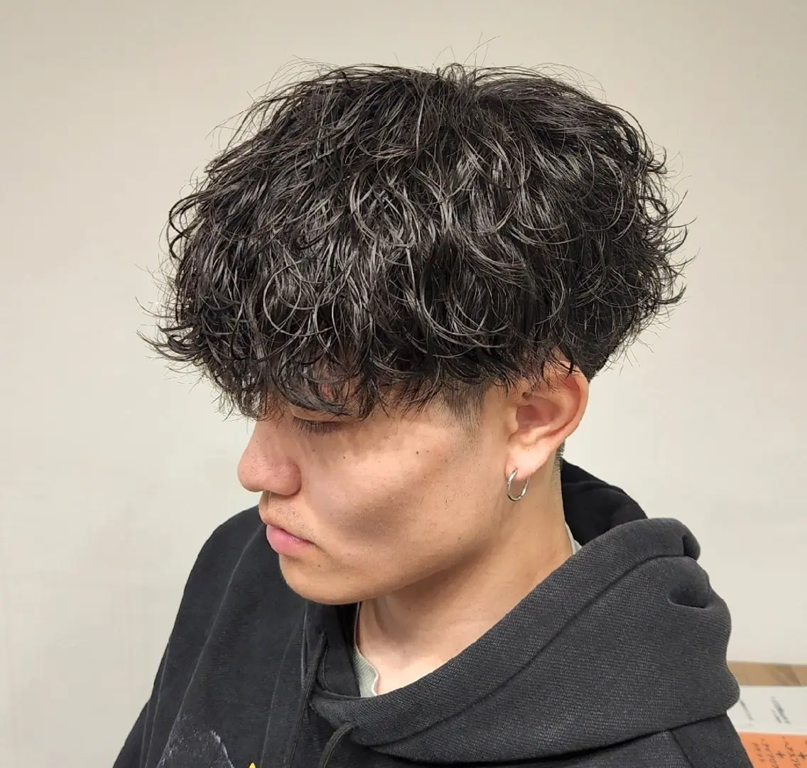 ショート パーマ メンズ 【イケメン風パーマ】 SHOFYのヘアスタイル