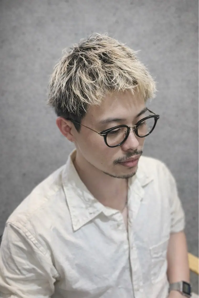 ショート メンズ カット ヘアカラー トリートメント 朝3分で決まる kouta🪽のヘアスタイル