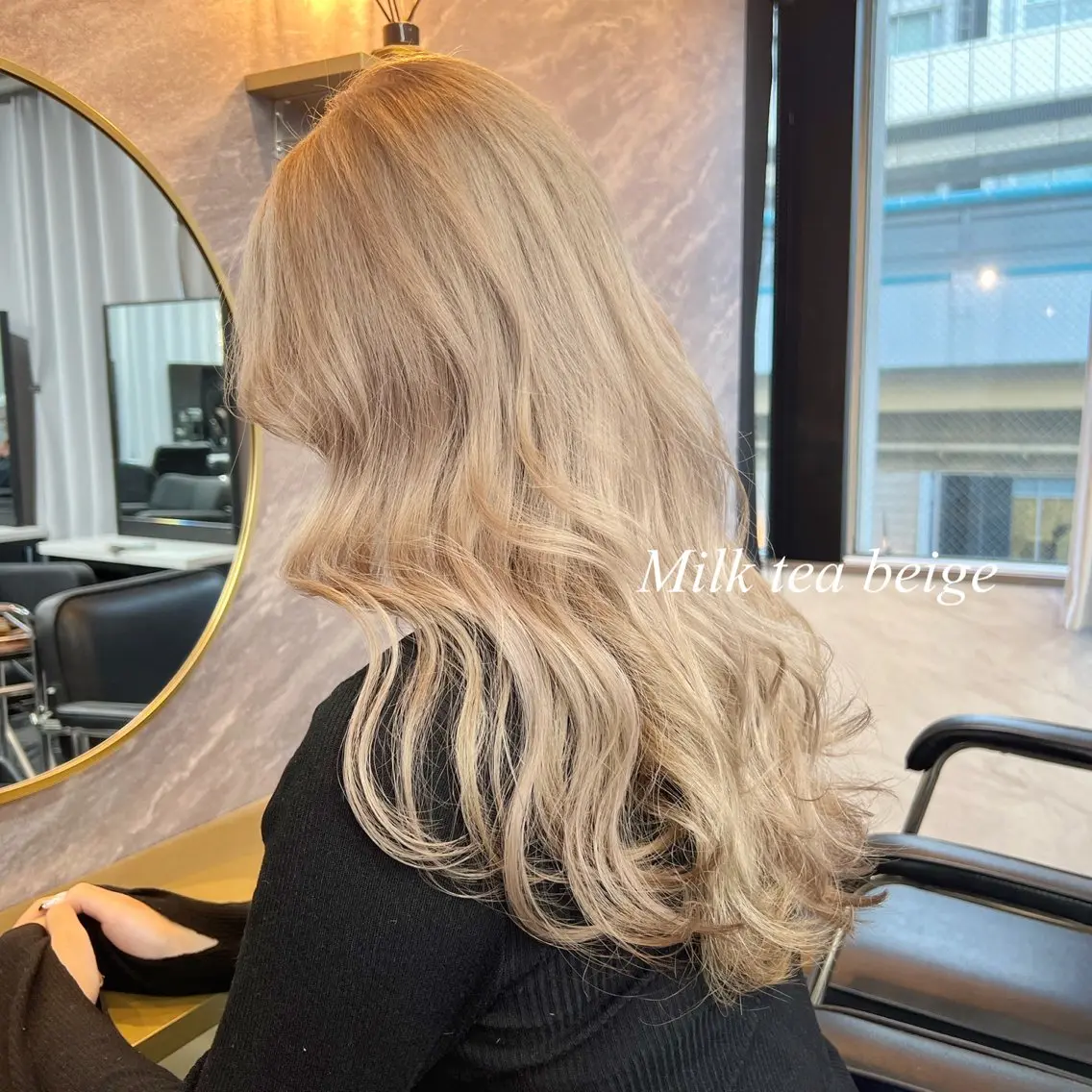 ロング カラー シールエクステ ハイトーンカラー エクステ シールエクステ特化 ハイトーン、NANAのヘアスタイル