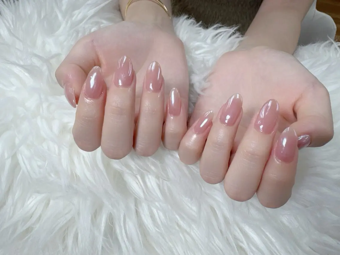 ネイル フレンチネイル 韓国ネイル マグネットネイル ニュアンスネイル オフィスネイル ハンドネイル ハンドケア Hara Nail 【持ち込みOK】のネイルデザイン