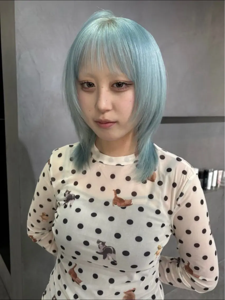 ミディアム カラー ヘアアレンジ ヘアカラー 🌈【🎀ヘアデザイ ナー🎀】✨ノン✨のヘアスタイル