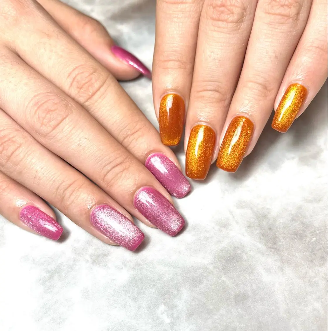 ネイル ジェルネイル キラキラネイル 韓国ネイル マグネットネイル オフィスネイル nails' it...のネイルデザイン