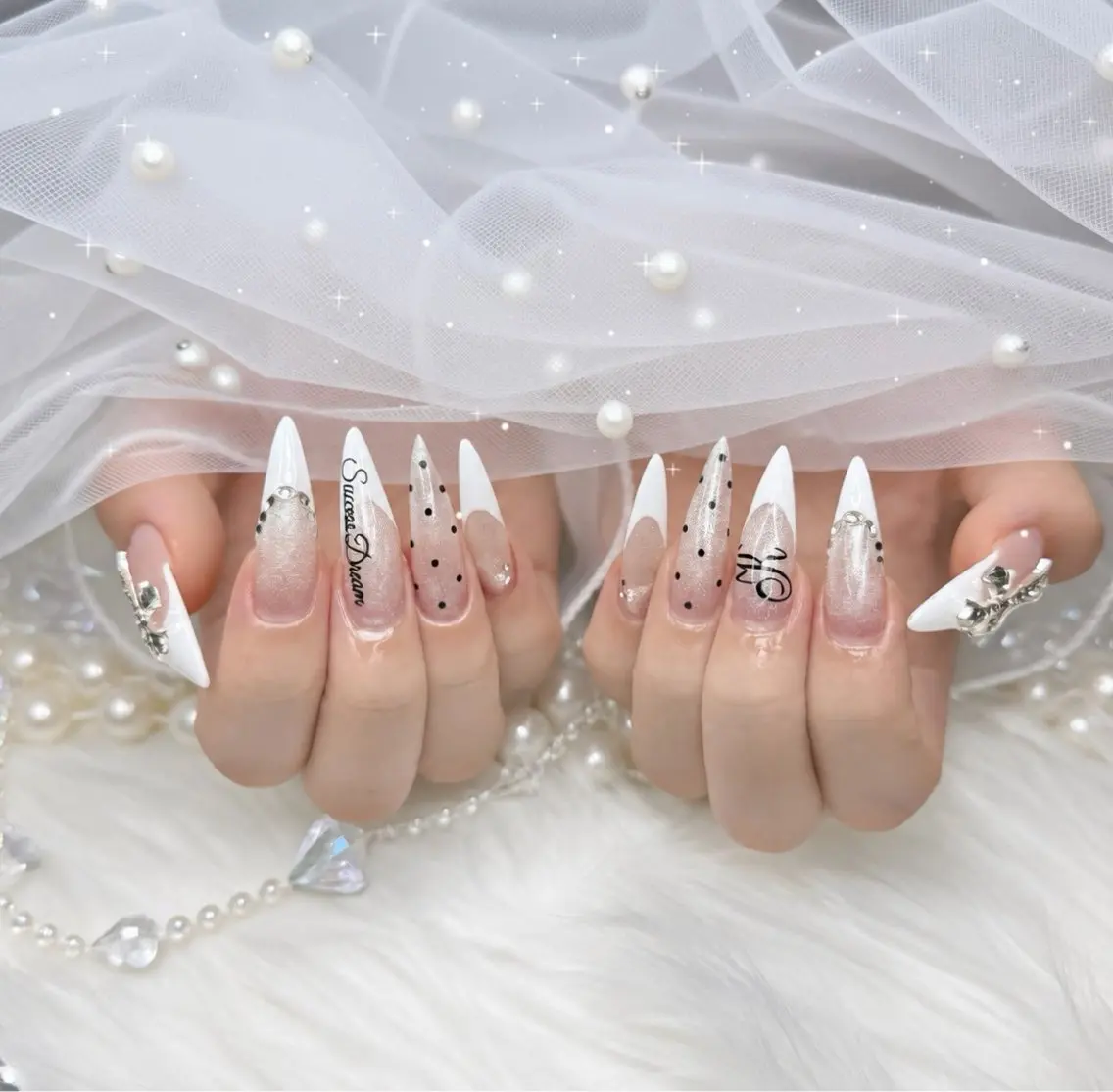 ネイル 長さ出し フレンチネイル 韓国ネイル ロングネイル シンプルネイル ハンドネイル ハンドケア Mina Aurea Nailのネイルデザイン