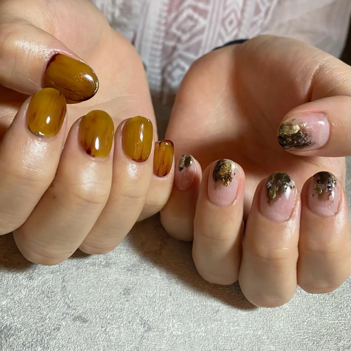 ネイル アートネイル ニュアンスネイル ハンドネイル 山田 貴子のネイルデザイン