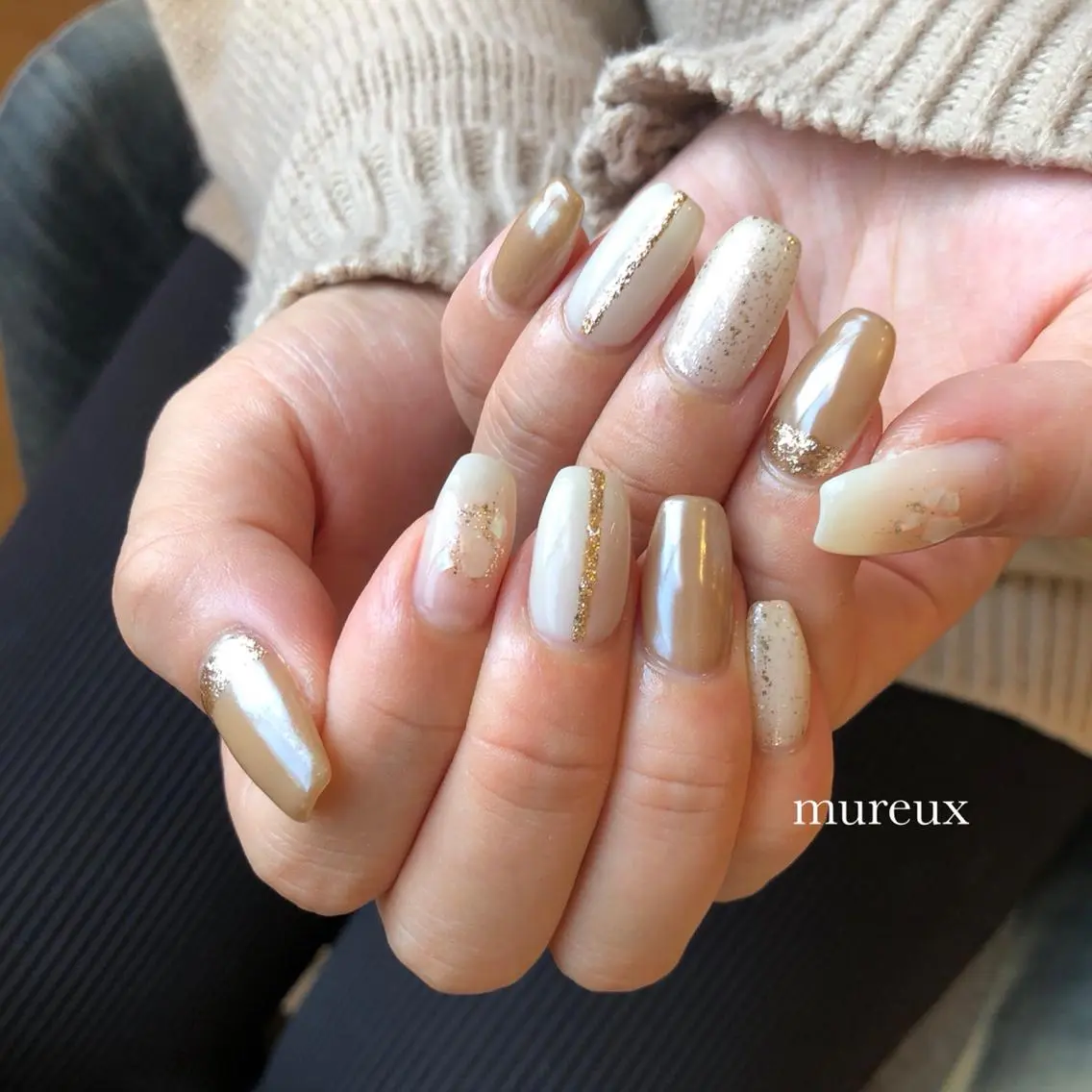 ネイル アートネイル ハンドネイル mureux ∵ayakaのネイルデザイン