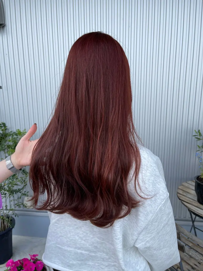 ロング カラー オレンジ ⛲️every 🌼 平子 歩美 ☺︎のヘアスタイル