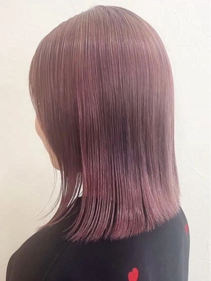 ミディアム ヘアカラー トリートメント 🤍透明感カラー︎ 🤍YUURI🤍のヘアスタイル