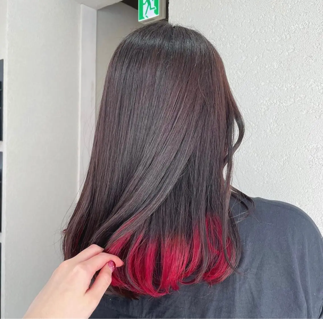 セミロング カラー 💗モテガーリー💗 rumi♡のヘアスタイル