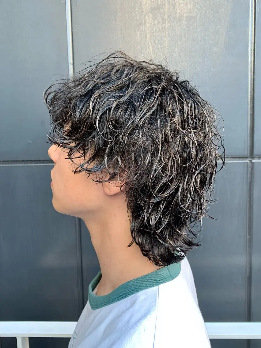 パーマ メンズ カット パーマ 佐藤大翔🌐縮毛矯正 🌐メンズパーマのヘアスタイル