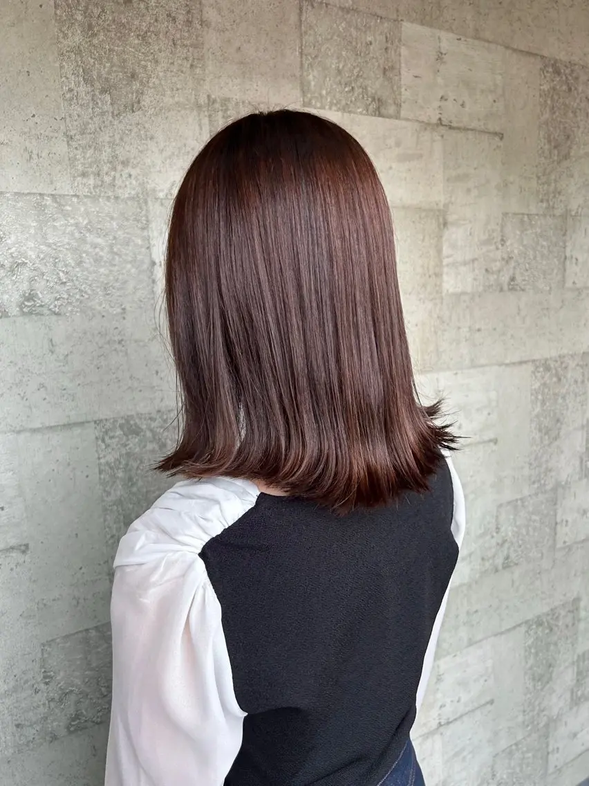 カラー ベージュカラー ブリーチ ピンクカラー ピンクベージュ 髪質改善 山口 修叶（soen）のヘアスタイル