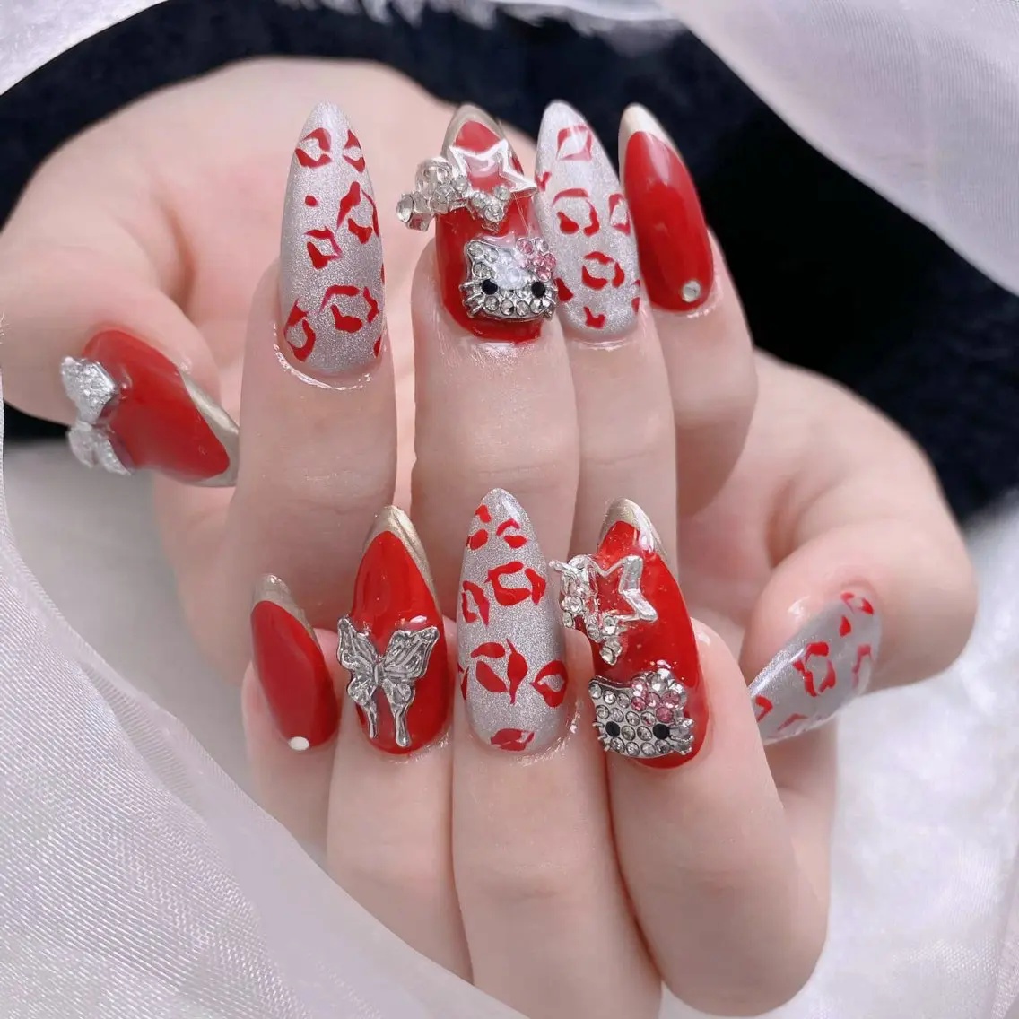 ネイル 成人式 ジェルネイル ネイルチップ ハンドネイル MoMoA Nail ネイル長さ出し専門店のネイルデザイン
