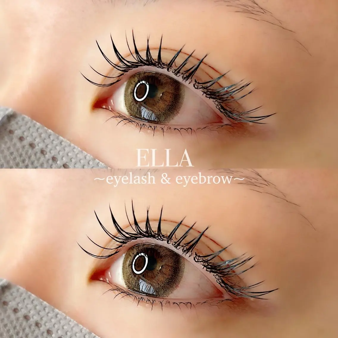 マツエク・マツパ フラットラッシュ まつげパーマ 下まつげエクステ マツパ ELLA 菊地のマツエク・マツパデザイン