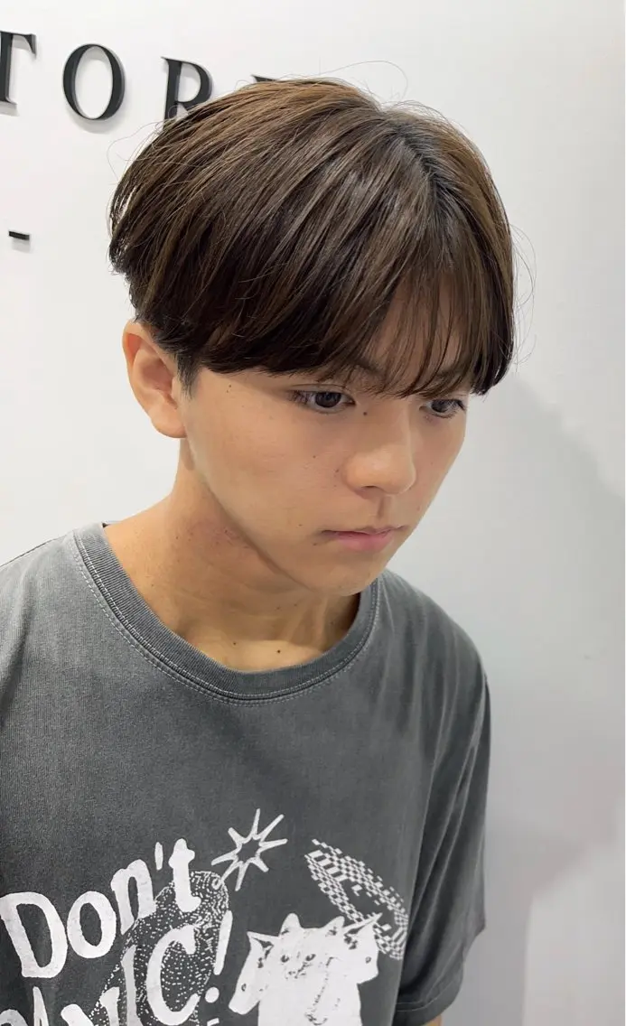 メンズ マッシュ シースルーマッシュ 小出 彩水のヘアスタイル