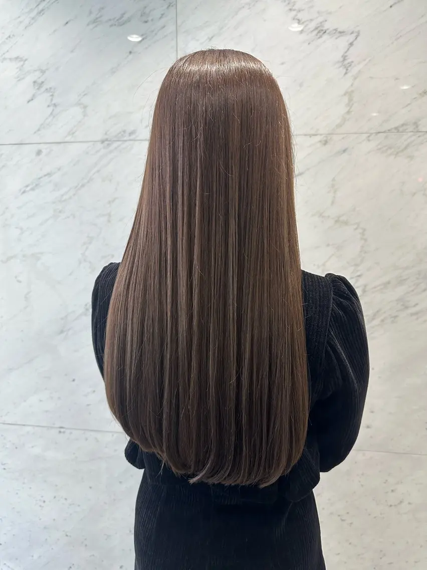 ロング カラー カット ヘアカラー トリートメント 古田 昂也のヘアスタイル