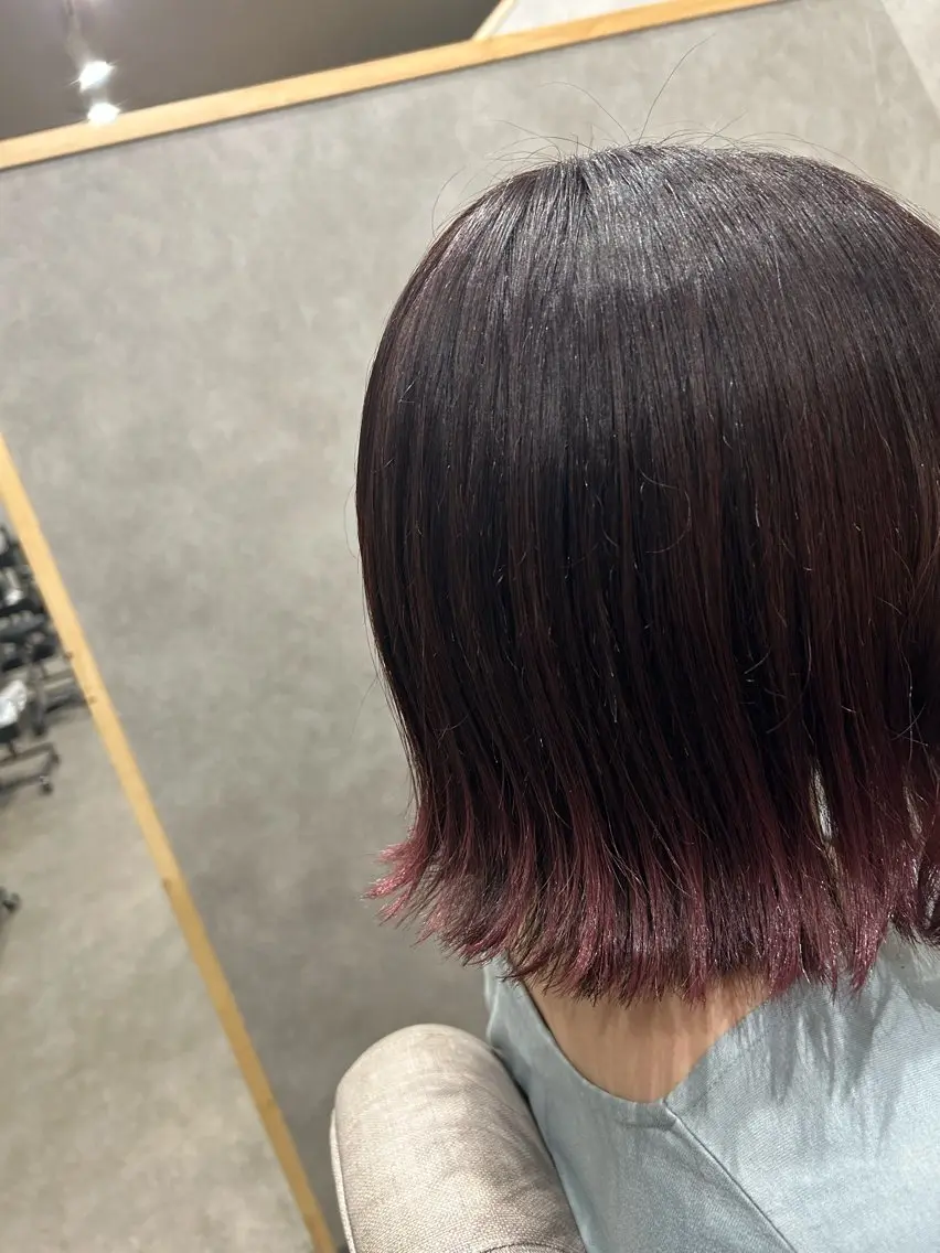 ミディアム ボブ 外ハネヘア カット ヘアカラー トリートメント ゆきな 5月から復帰のヘアスタイル