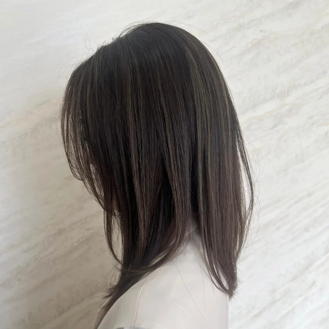 セミロング カラー 顔周りカット/透明感 カラー🤍大塚蛍のヘアスタイル