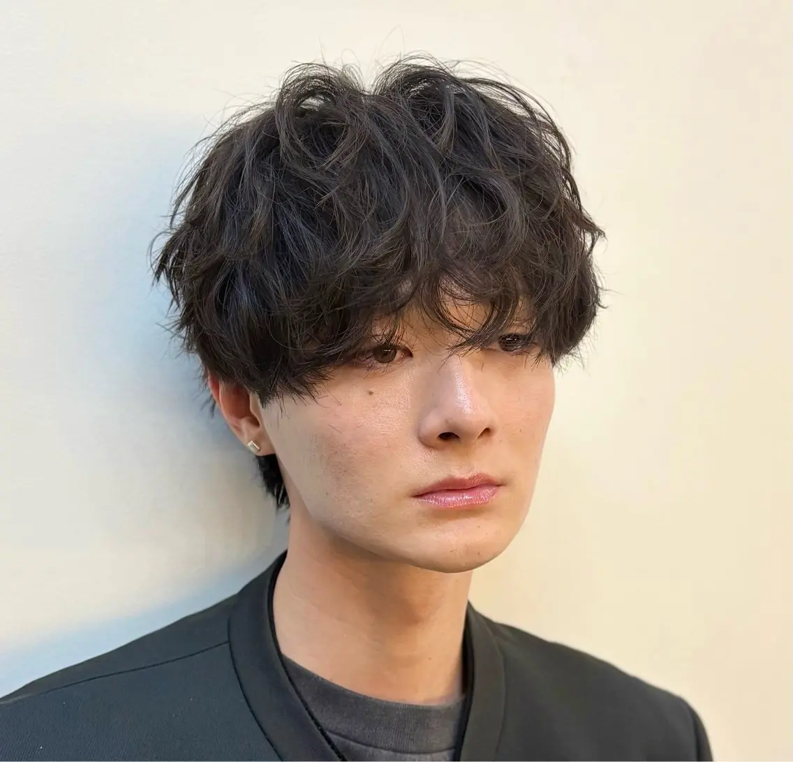 ショート パーマ メンズ カット パーマ 【メンズ特化】 池田大成✂︎のヘアスタイル