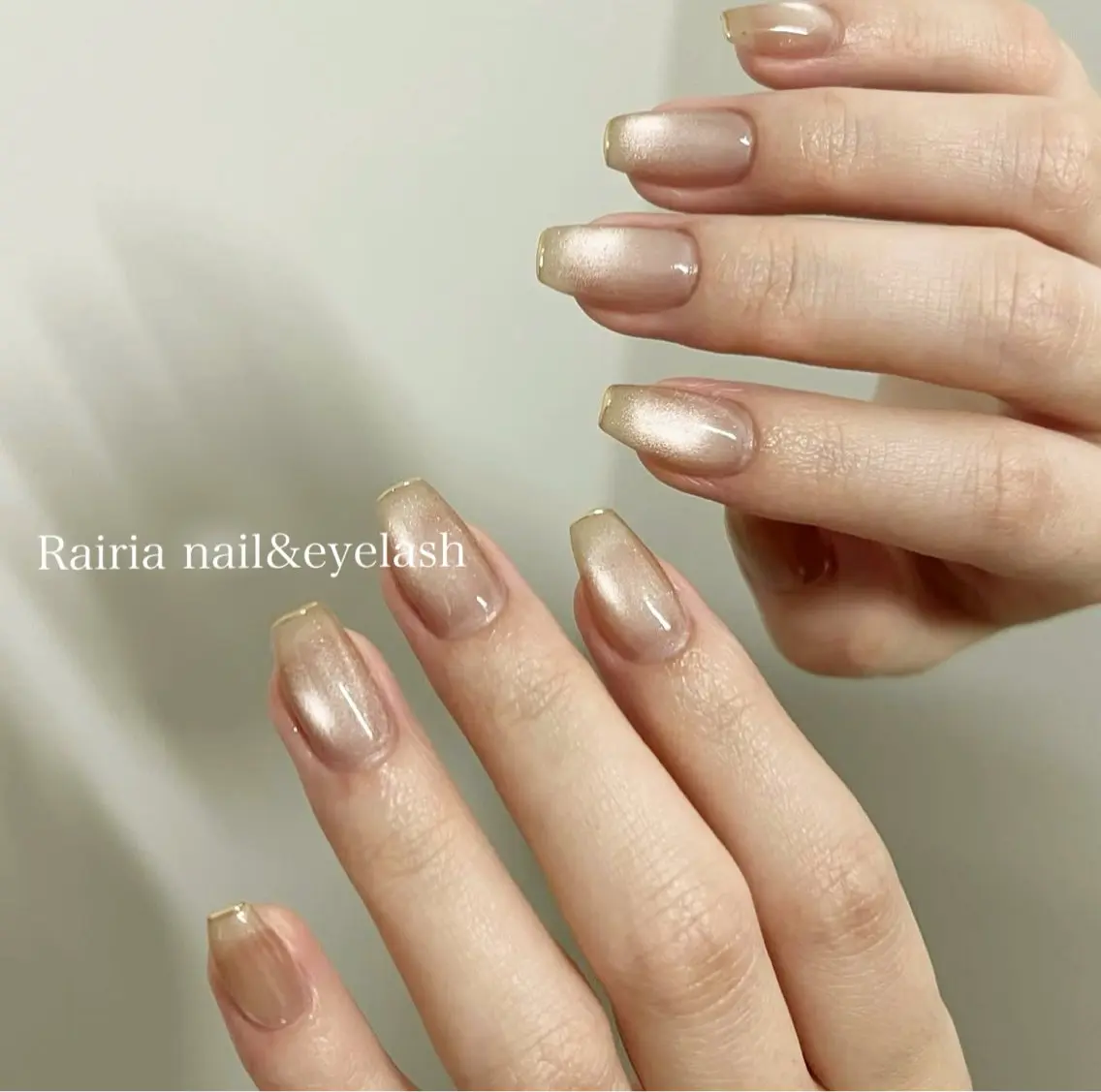 ネイル グリーン 持ち込み ハンドネイル Rairia nail本八幡店のネイルデザイン