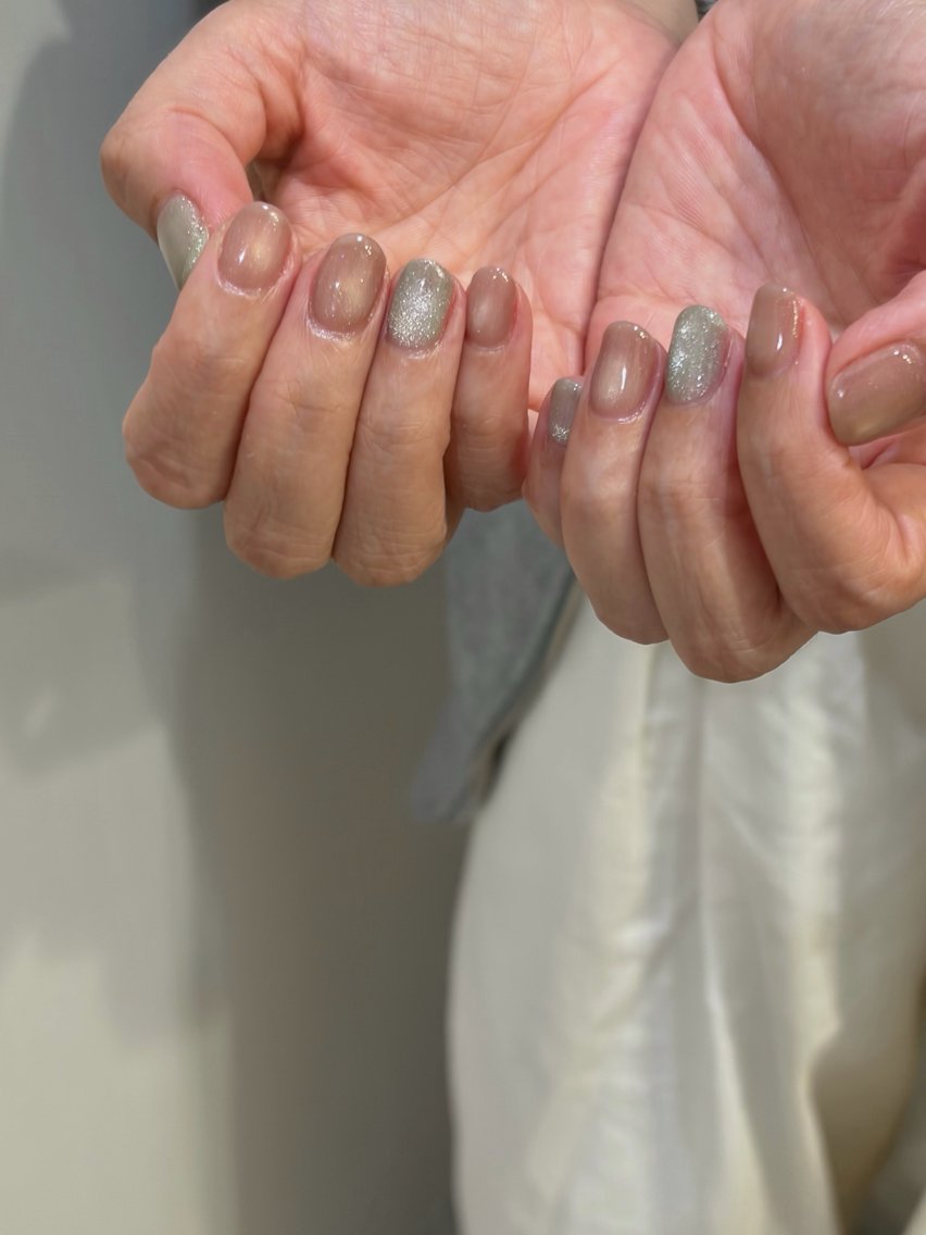 ネイル マグネットネイル オフィスネイル clair-nail salon-Meguのネイルデザイン
