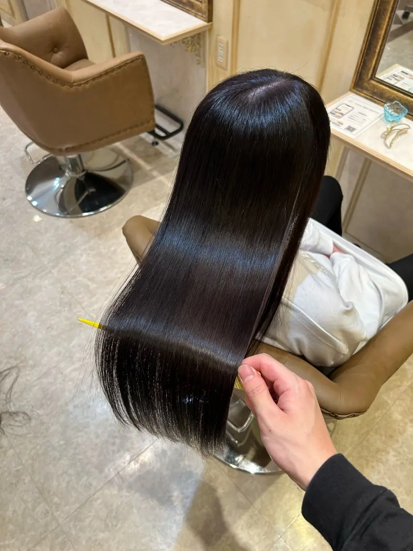 ロング パーマ 縮毛矯正 カット 縮毛矯正 トリートメント 🌹【代表】古川暁 髪質改善縮毛矯正🌹のヘアスタイル
