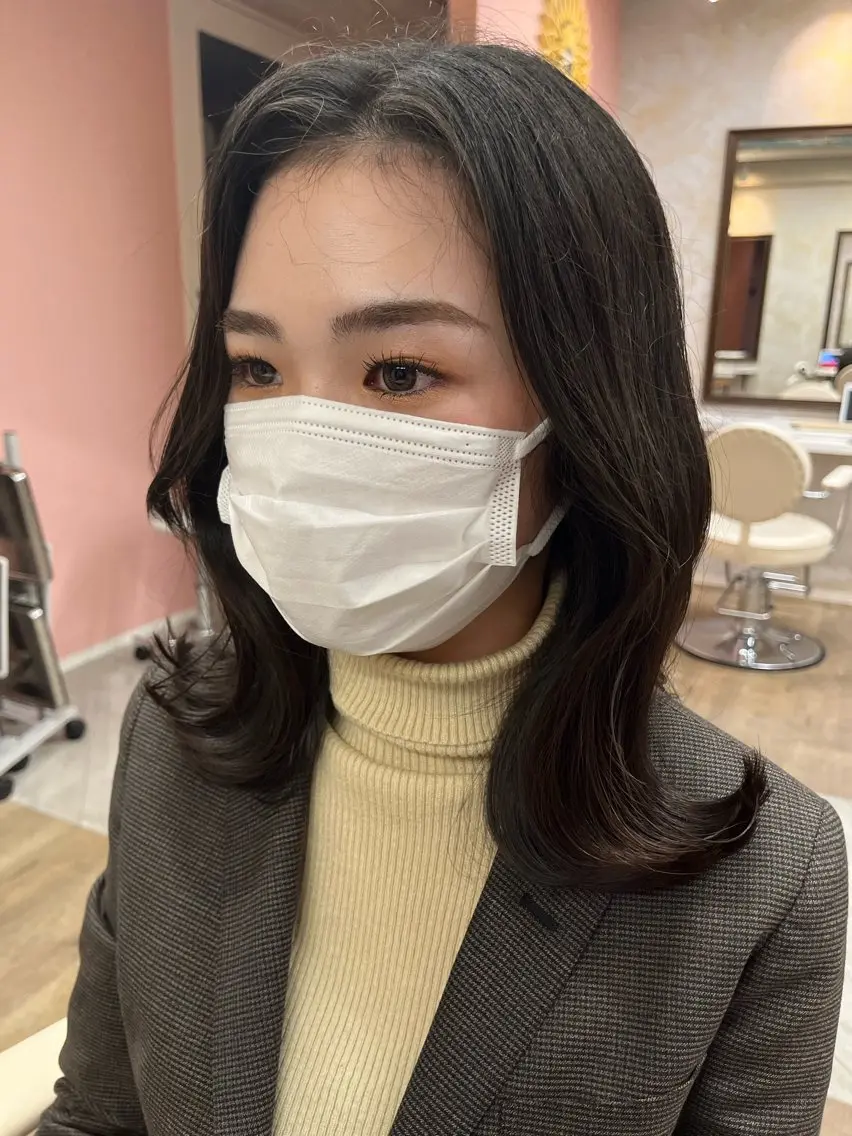 ミディアム ヘアアレンジ カット トリートメント 東大阪/髪質改善 /takatoのヘアスタイル