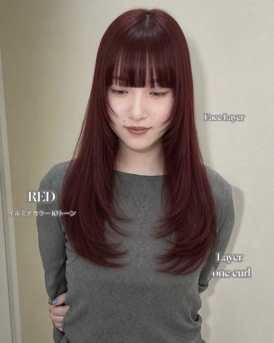 ロング カラー 大人韓国レイヤ ー特化|角岡泉希🩶のヘアスタイル