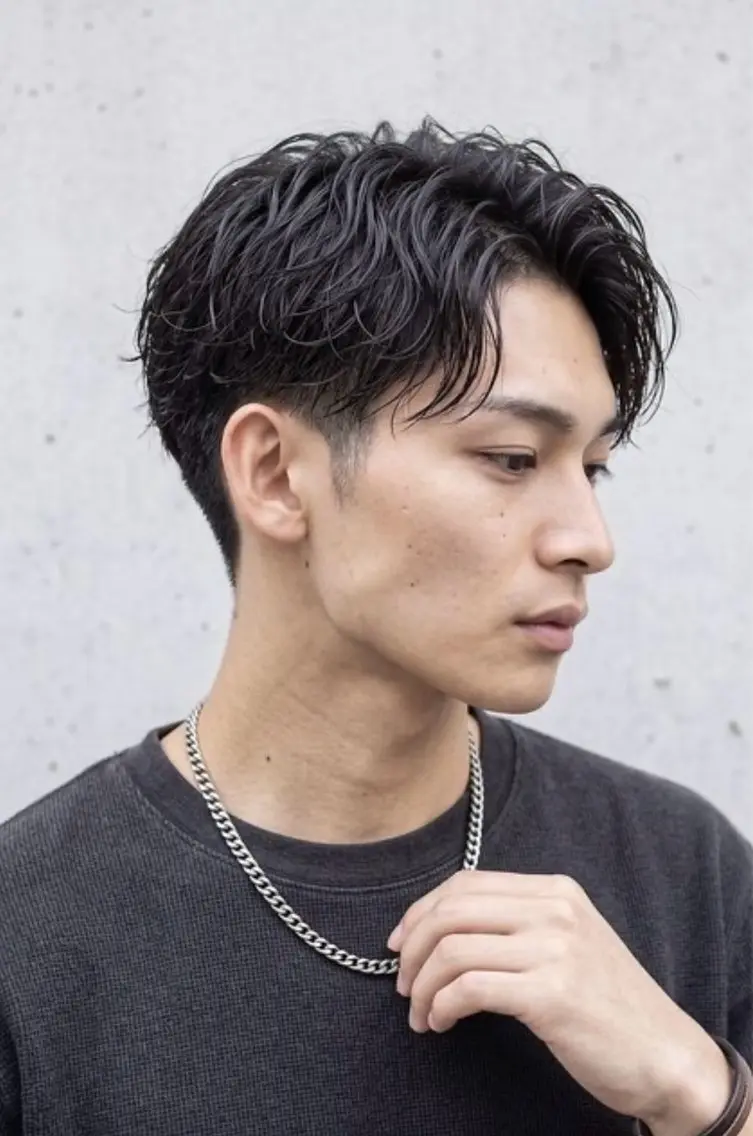 ショート パーマ メンズ 似合わせスタイル 表参道🌿ちえのヘアスタイル
