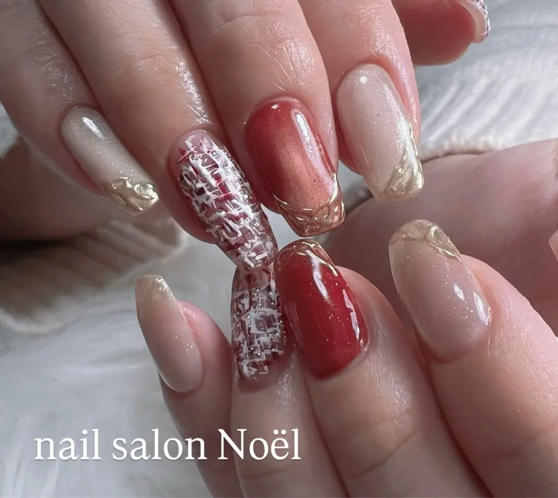 ネイル 持ち込み nail salon Noël_赤磐のネイルデザイン