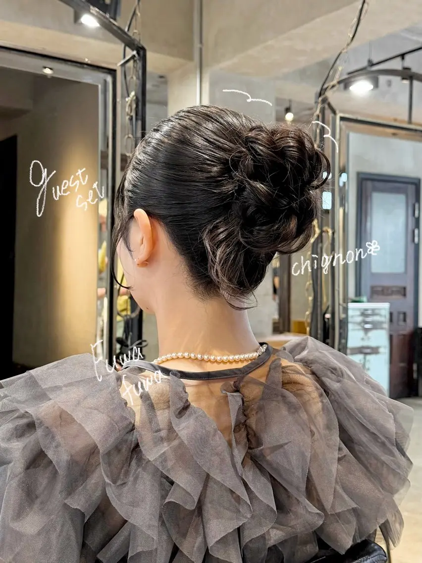 セミロング カラー パーマ ヘアアレンジ ヘアセット ✂️ボブ/レイヤー /艶カラー🌷喜美花のヘアスタイル