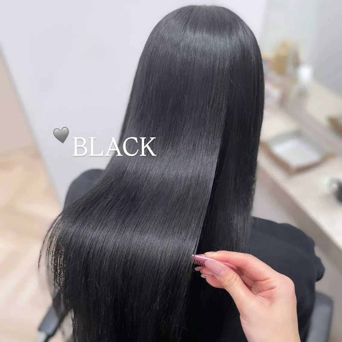 ロング ヘアカラー トリートメント 前髪、顔まわりカット 🎀ゆうなのヘアスタイル