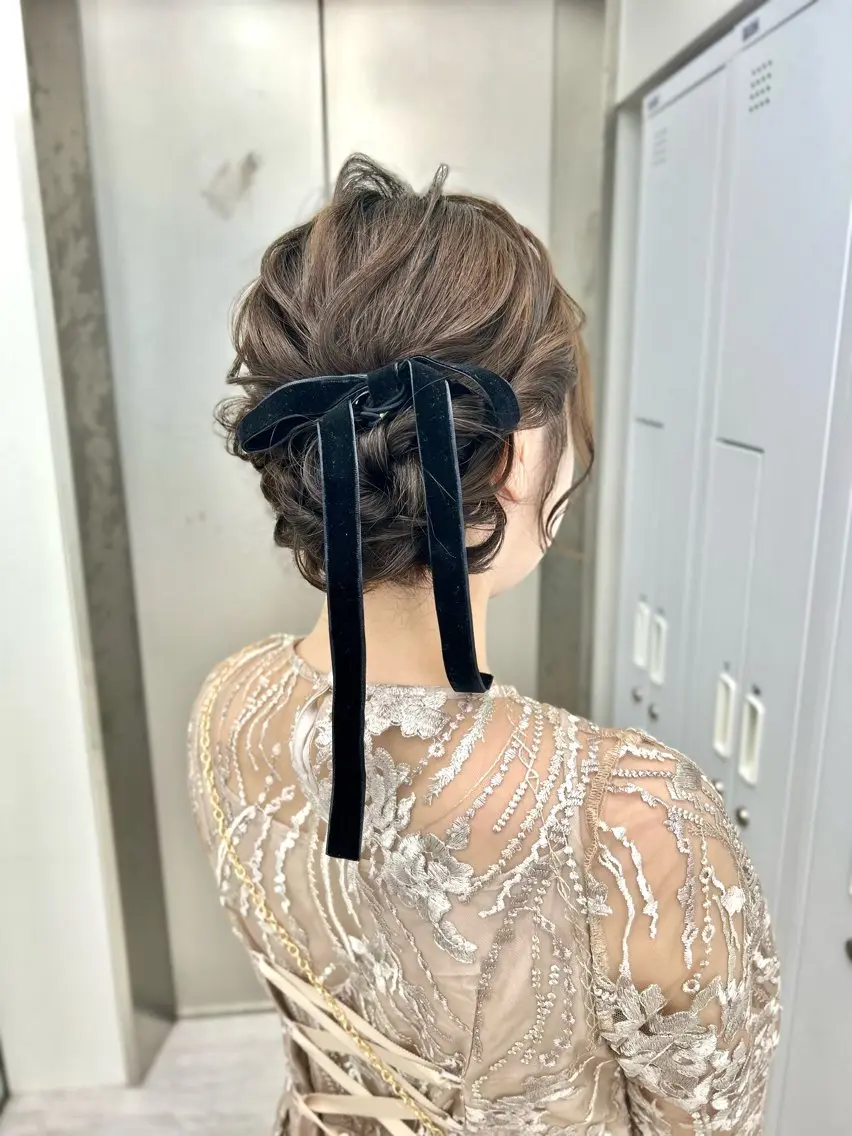 お呼ばれ🎀ヘアセット🫧の写真
