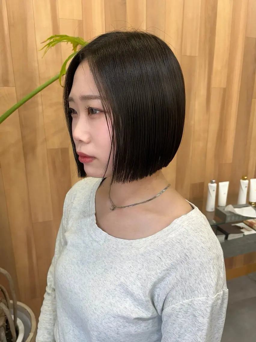 ショート ボブ カット トリートメント 駒場 まといのヘアスタイル