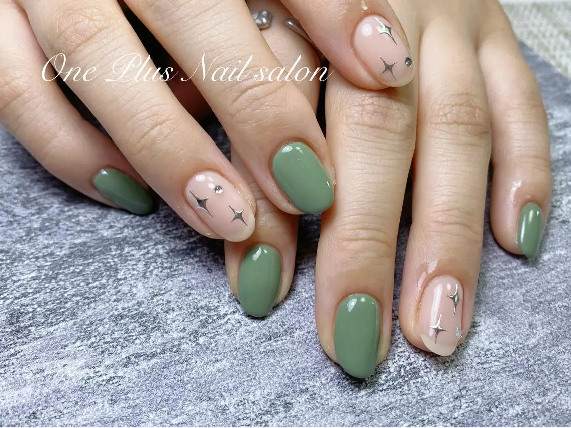 ネイル ワンホンネイル ハンドネイル One Plus Nail Salonのネイルデザイン