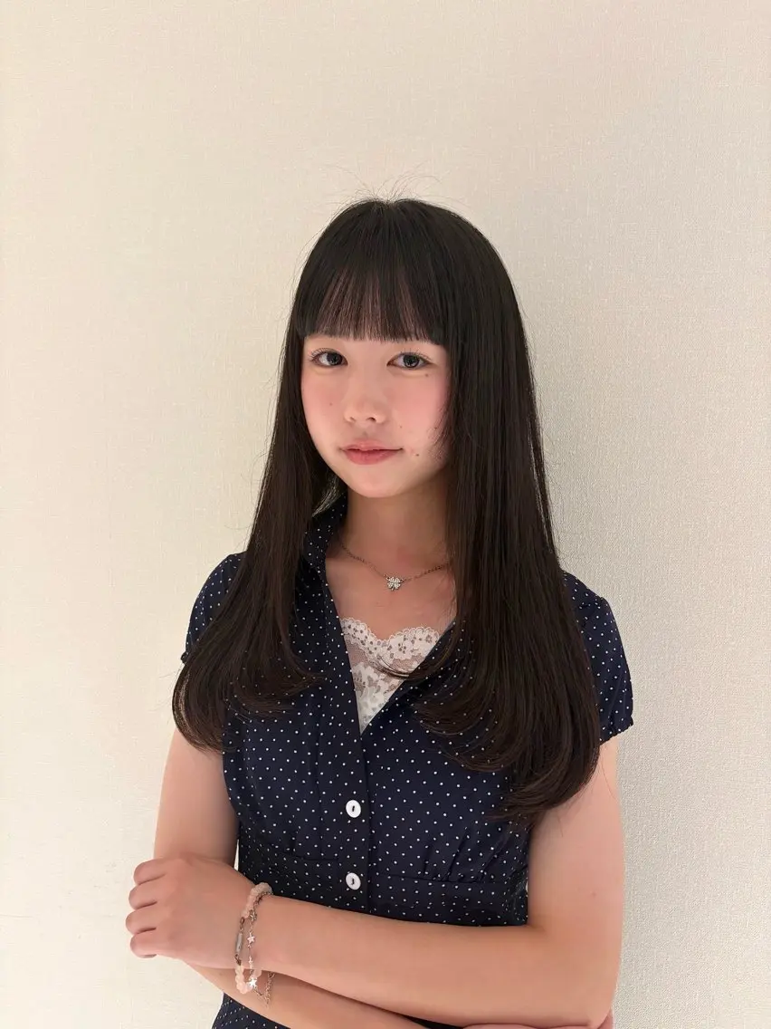ロング ロングレイヤー レイヤーカット ロング 渡辺 望愛のヘアスタイル