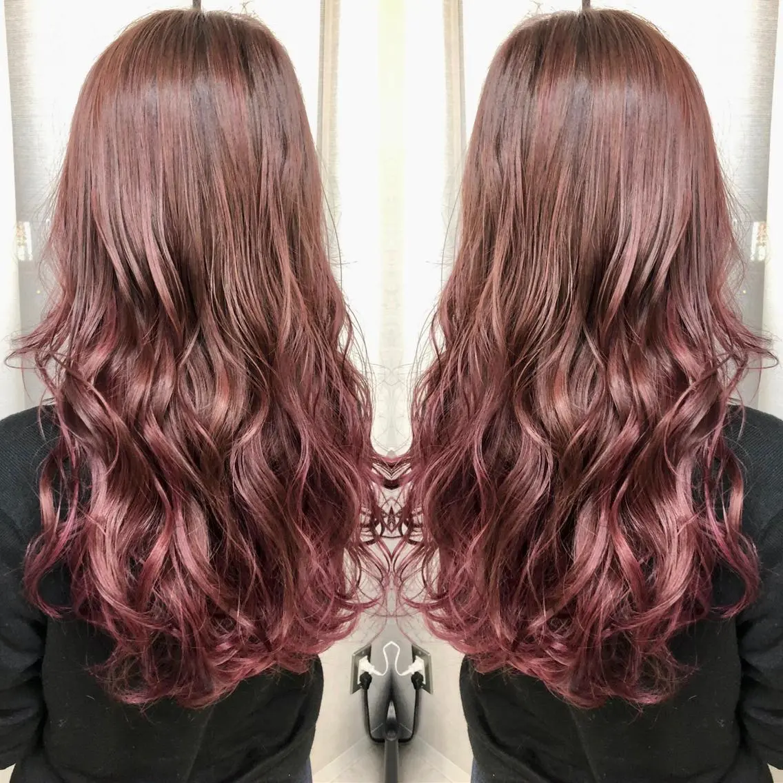 ロング カラー ヘアアレンジ イルミナカラー トリートメント カット ヘアカラー トリートメント 天野 涼のヘアスタイル