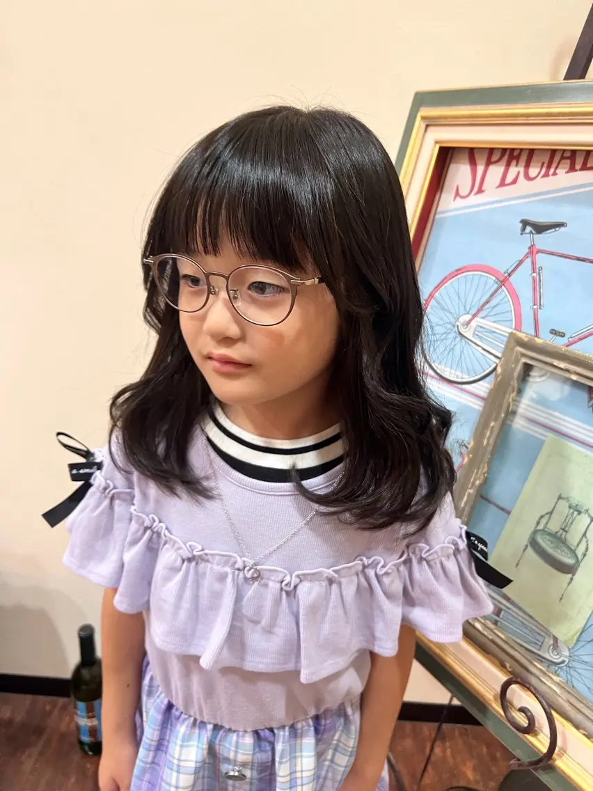小中学生の女の子限定！キッズカットの写真