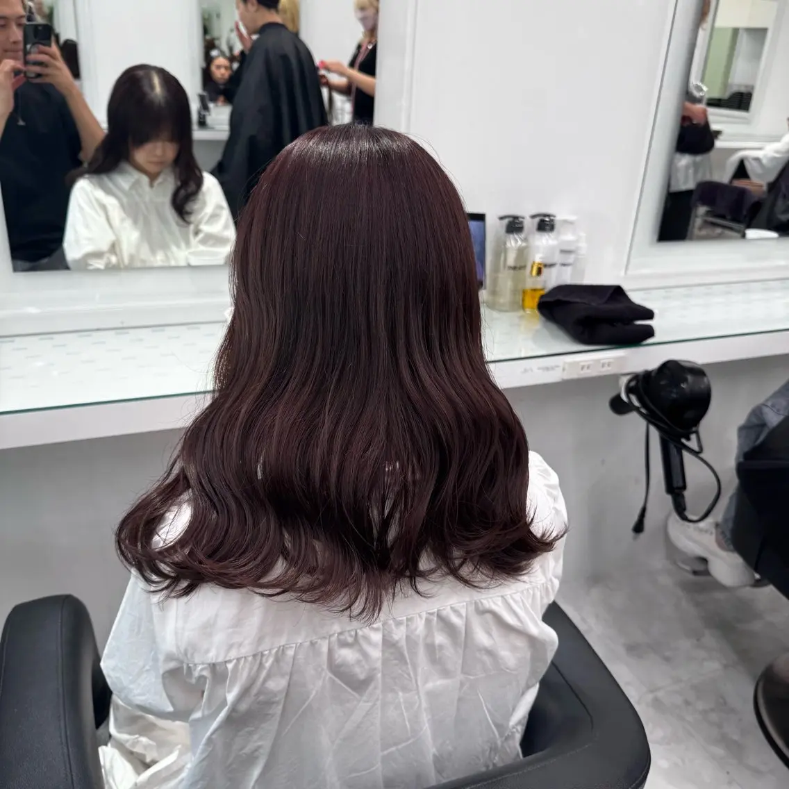 ロング カラー ヘアアレンジ カット ヘアカラー トリートメント ヘッドスパ ヘアセット 透け上品ハイトーン 職人ゆうと🤍のヘアスタイル