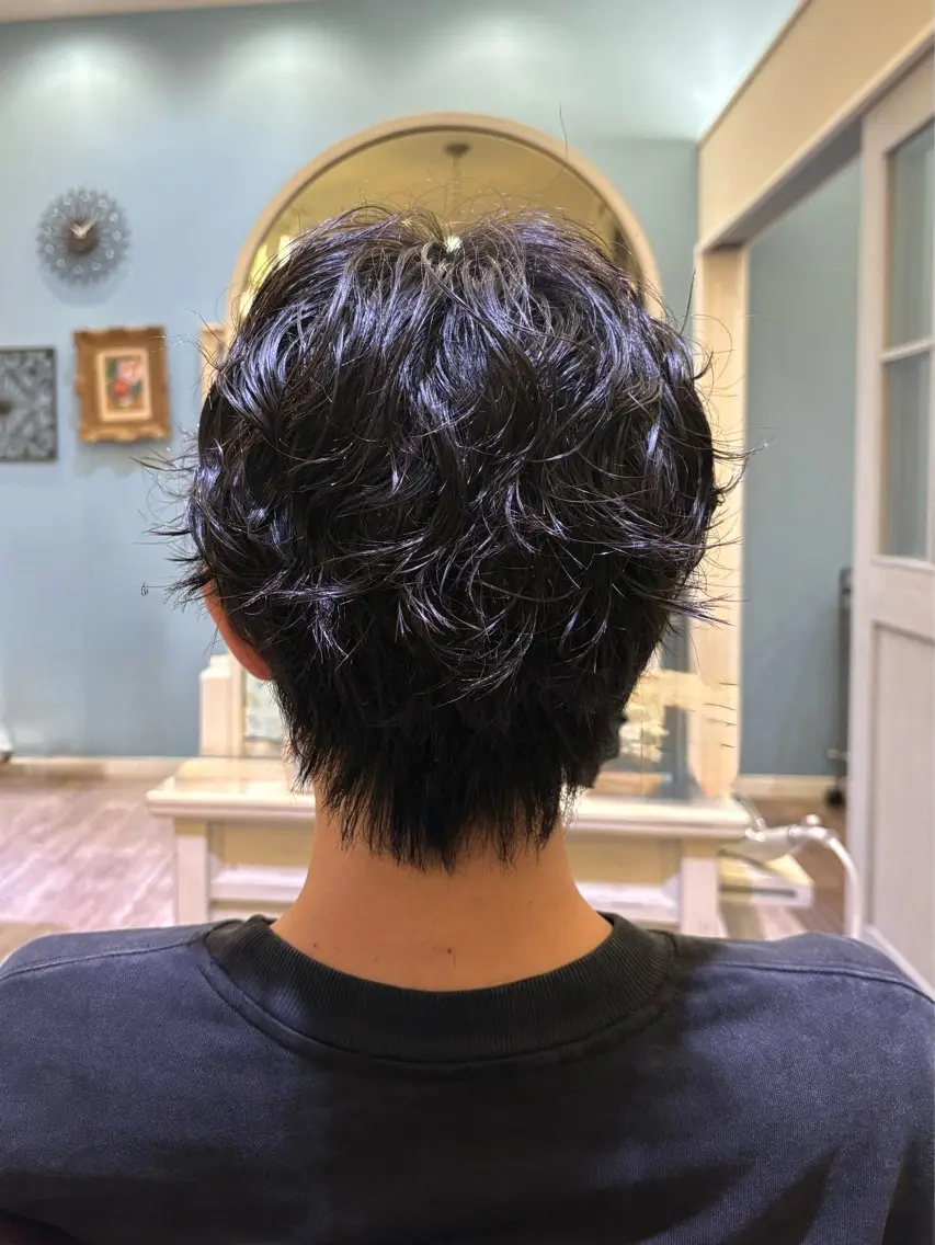 パーマ メンズ のどか 노도카のヘアスタイル