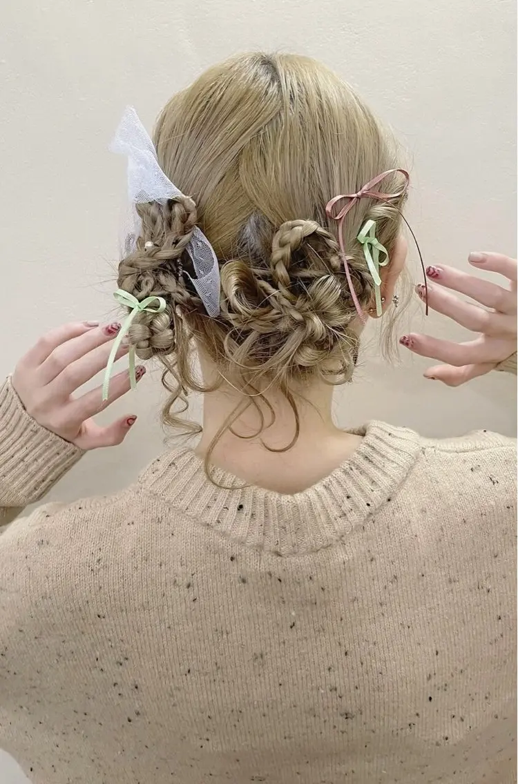 ヘアアレンジ ヘアセットサロン お呼ばれ/ライブヘアのヘアスタイル