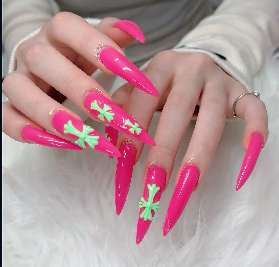 ネイル チークネイル 長さ出し フラッシュネイル フレンチネイル グラデーション ハンドネイル Lenie Nail Salonのネイルデザイン