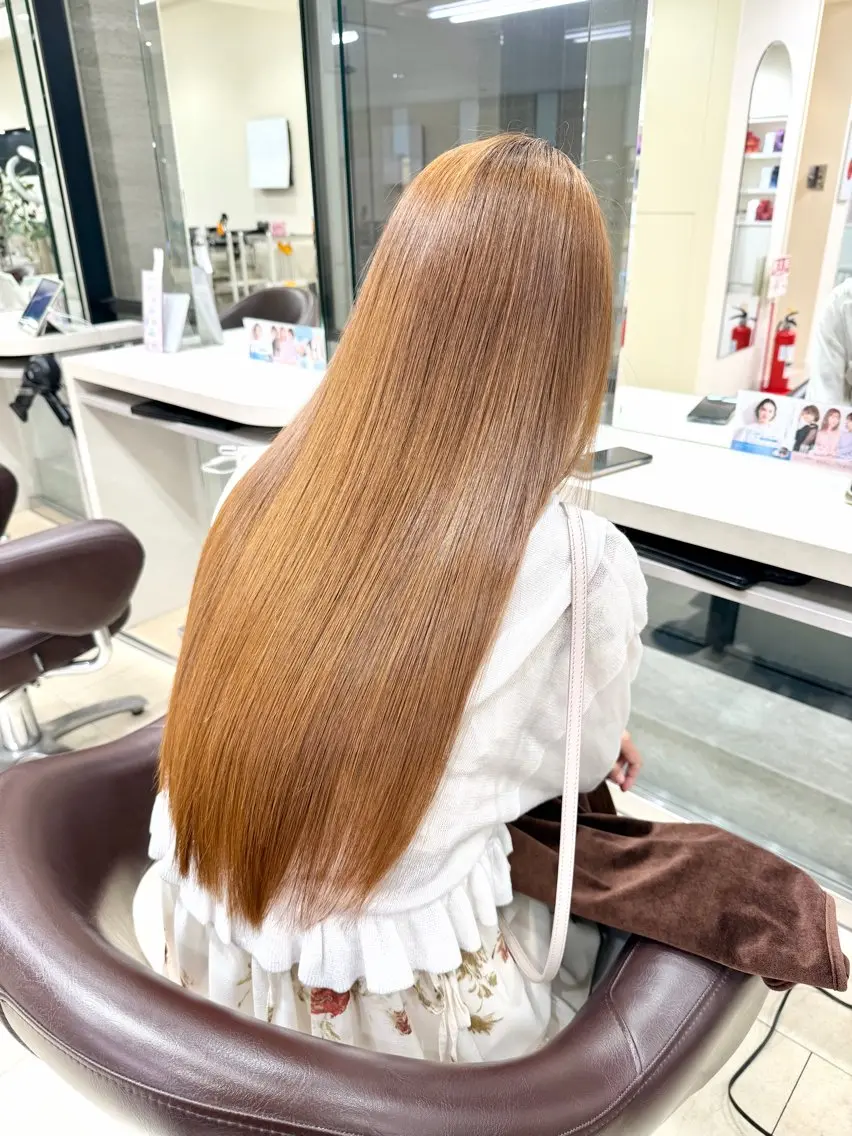 ロング 髪質改善 トリートメント カット 【縮毛矯正/髪質改善 /ケアカラー】十場のヘアスタイル